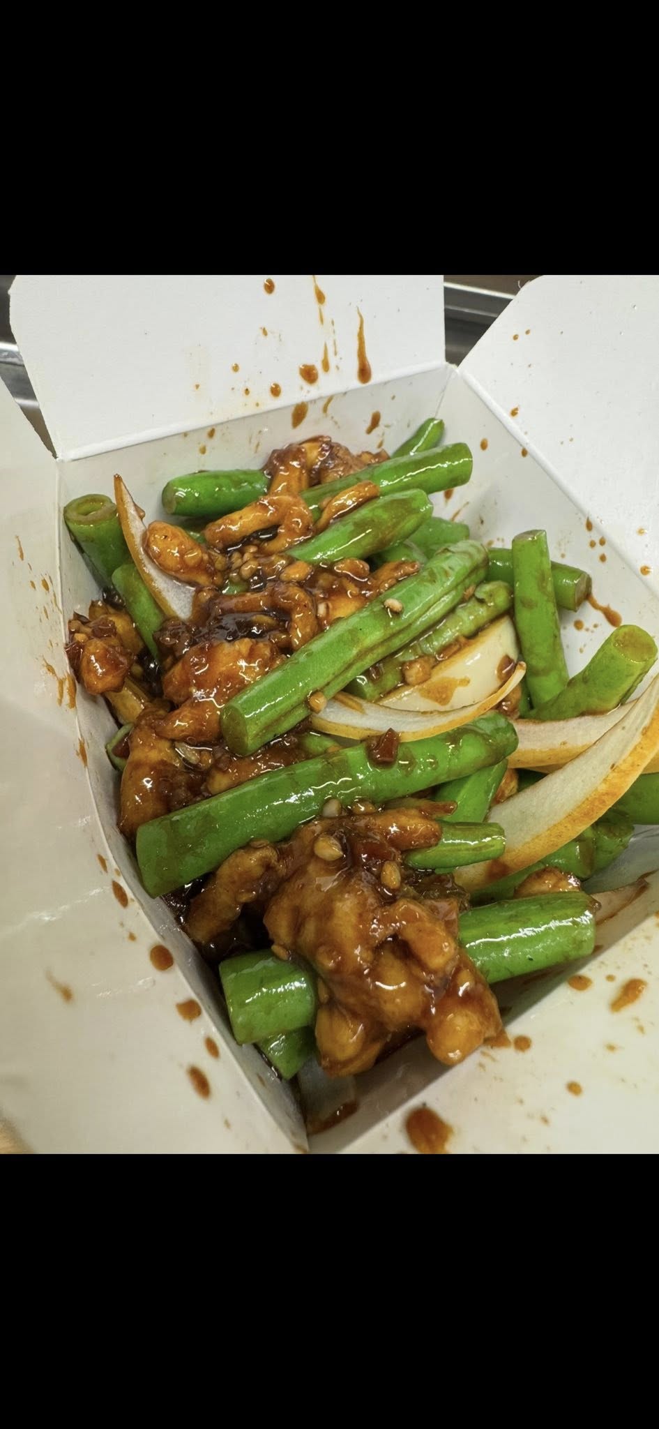 chicken string beans