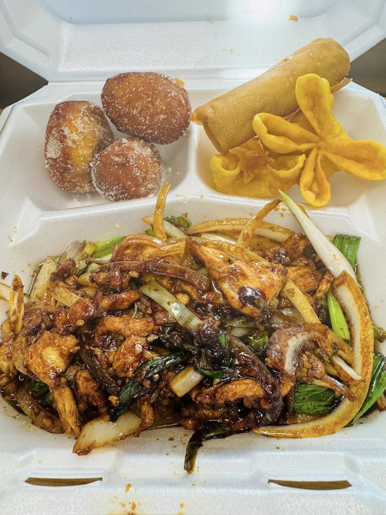 mongolian chicken lunch